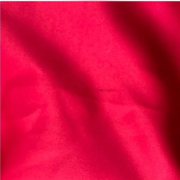 Y2K Red Satin Marabou trim Feathered Dress - Picture 6 of 7